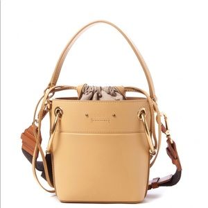 Chloe roy mini bucket bag-light brown